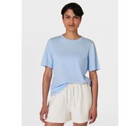 Sweaty Betty Essential Cotton Rich Crew Neck T-Shirt Duck Egg