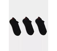 Sweaty Betty female 3pk Workout Cotton Rich Trainer Socks - S-M - Black, Black,White