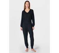 Sweaty Betty female Gaia Long Sleeve Yoga Jumpsuit - Black, Black