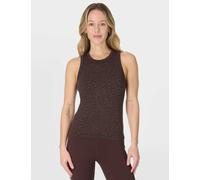 Sweaty Betty Mindful Flex Modal Rich Animal Print Vest Top Brown Mix