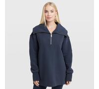 Sweaty Betty Peaceful Rib Half Zip Sweatshirt, Navy XL