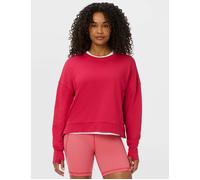 Sweaty Betty Women's After Class Crop Sweatshirt - Crimson Red - Size: XS