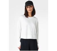 Sweaty Betty Womens Lily White After Class Crop Sweatshirt