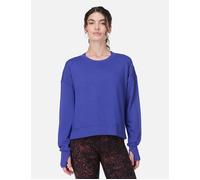 Sweaty Betty Women's After Class Crop Sweatshirt - Rich Blue - Size: Medium