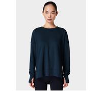 Sweaty Betty Women's After Class Longline Sweatshirt - Navy Blue - Size: Large