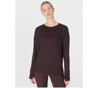 Sweaty Betty Women's After Class Longline Sweatshirt - Sable Brown - Size: Large