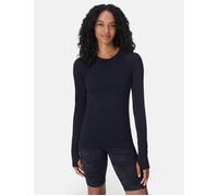 Sweaty Betty Women's Athlete Seamless Gym Long Sleeve Top - Black - Size: Large
