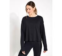 Sweaty Betty Women's Essential Crop Long Sleeve T-Shirt - Black - Size: XS