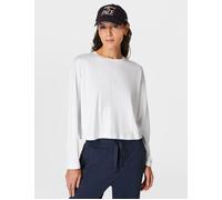 Sweaty Betty Women's Essential Crop Long Sleeve T-Shirt - White - Size: Medium