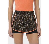 Sweaty Betty Women's Get Set 2-in-1 Multi-Train Shorts - Brown Offbeat Animal Print - Size: Medium