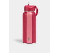 Sweaty Betty Women's Keep It Chill Straw Water Bottle 950ml - Melrose Pink/Crimson Red Stripe