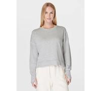 Sweaty Betty Womens Light Grey Marl After Class Crop Sweatshirt