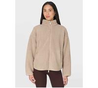 Sweaty Betty Women's Plush Textured Zip Up Fleece - Dusk Beige - Size: XS
