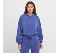 Sweaty Betty Women's Sand Wash CloudWeight Crop Hoodie, Rich Blue M
