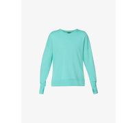 Sweaty Betty Womens Sweaty Betty After Class Longline Jersey Sweatshirt Sea Spray Blue S