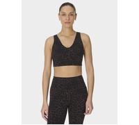 Sweaty Betty Women's Ultimate Studio Voop Sports Bra - Brown Leopard Skin Print - Size: Small