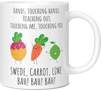 Swede Carrot Lime Funny Mug, Birthday Presents for Men or Women, Mens Gifts, Coffee Mug, Leaving Gift for Colleague Women, Novelty Gift, Secret Santa Gift, England Football Mug, 11oz White