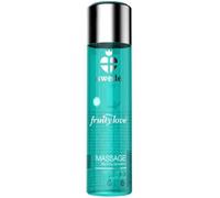 Swede Fruity Love Massage Oil Mix Flavored Erotic Warming Body Oil Foreplay Sensual Massage Oil for Couples Yoni Relaxing Lotion Romatic Date Night Therapy 60 ml (60ml, Blackcurrant and Lime)