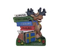 Sweden 3D Landmark Refrigerator Magnet Tourist Souvenirs Resin Magnetic Stickers Fridge Magnet Home & Kitchen Decoration from China