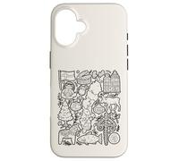 Sweden Doodles Stockholm Malmö Köttbullar Europe Hygge Case for iPhone 16