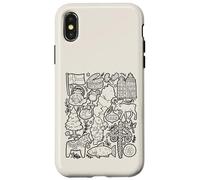 Sweden Doodles Stockholm Malmö Köttbullar Europe Hygge Case for iPhone X/XS