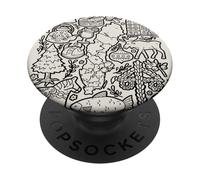 Sweden Doodles Stockholm Malmö Köttbullar Europe Hygge PopSockets Adhesive PopGrip