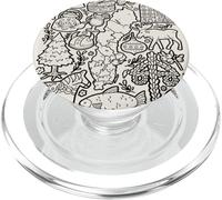Sweden Doodles Stockholm Malmö Köttbullar Europe Hygge PopSockets PopGrip for MagSafe