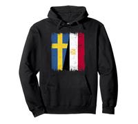 Sweden Egypt Half Flag Swedish Egyptian Heritage Pullover Hoodie