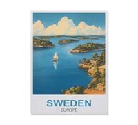 Sweden Europe，Jigsaw Puzzles 1500 Pieces for Adults, Classic Puzzle Kids Puzzle Challenging and Difficult Puzzles for Adults and Teens（57x87cm）-FD34