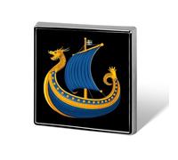 Sweden Flag Dragon Boat Viking Funny Lapel Tie Pin Buttons Brooch Badge Pin Clothes Hat Accessories for Men Women