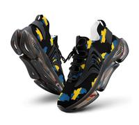 Sweden Flag Map Men's Running Shoes Walking Sneakers