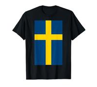 Sweden Flag Swedish Sverige Nordic Cross Swede Pride Value Graphic T-Shirt