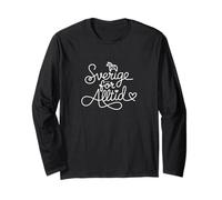 Sweden is Forever - Swedish Patriotic Heart Line Art Long Sleeve T-Shirt
