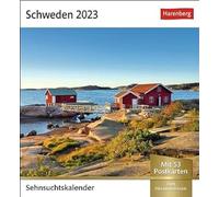 Sweden Longing Calendar 2023: Weekly Calendar with 53 Postcards