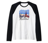Sweden Malmö Souvenir/Malmo Raglan Baseball Tee