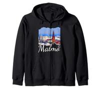 Sweden Malmö Souvenir/Malmo Zip Hoodie