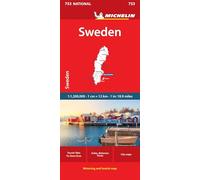 Sweden - Michelin National Map 753: Straßen- und Tourismuskarte 1:1 200 000 (Michelin Maps, 753)