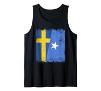 Sweden Somalia Half Flag Swedish Somali Pride Tank Top