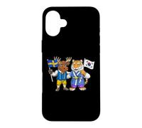 Sweden South Korea Flag Swedish Roots Proud Korean Heritage Case for iPhone 16 Plus