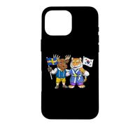 Sweden South Korea Flag Swedish Roots Proud Korean Heritage Case for iPhone 16 Pro Max