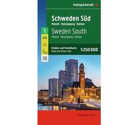 Sweden South Road and Leisure Map 1:250,000 scale: Malmo - Helsingborg - Kalmar