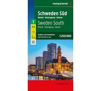 Sweden South Road and Leisure Map 1:250,000 scale: Malmo - Helsingborg - Kalmar