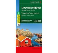 Sweden southwest, road and leisure map 1:250,000, freytag & berndt: Göteborg - Vänersee - Karlstad