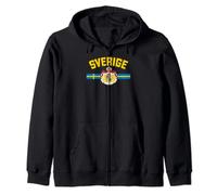 Sweden Sverige Swedish Scandinavia Vacation Souvenir Swedish Zip Hoodie