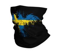 Sweden Swede Swedish Eagle Flag Men Women Headwear Microfiber Balaclava Stylish Tube Scarf For Football Sports Outdoor