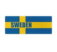 Sweden Swedish Flag Mouse Mat Pad Desk Mat Office Accessories 30x80cm