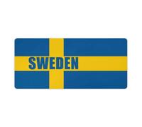 Sweden Swedish Flag Mouse Mat Pad Desk Mat Office Accessories 40x90cm
