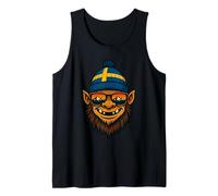 Sweden Swedish Troll Mountain Sunset Reflection Tank Top