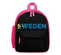 Sweden Text Art Simple Backpacks Casual Daypacks Lightweight Rucksack for Camping Hiking Travel