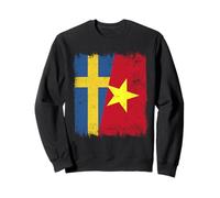Sweden Vietnam Half Flag Swedish Vietnamese History Sweatshirt